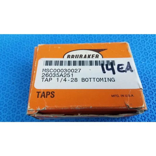 1/4-28 Bottoming Tap – High-Precision Thread Cutting