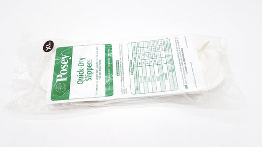 TIDI Posey Quick Dry Slippers Size XL - White - Non Skid Rubber Sole - Shower