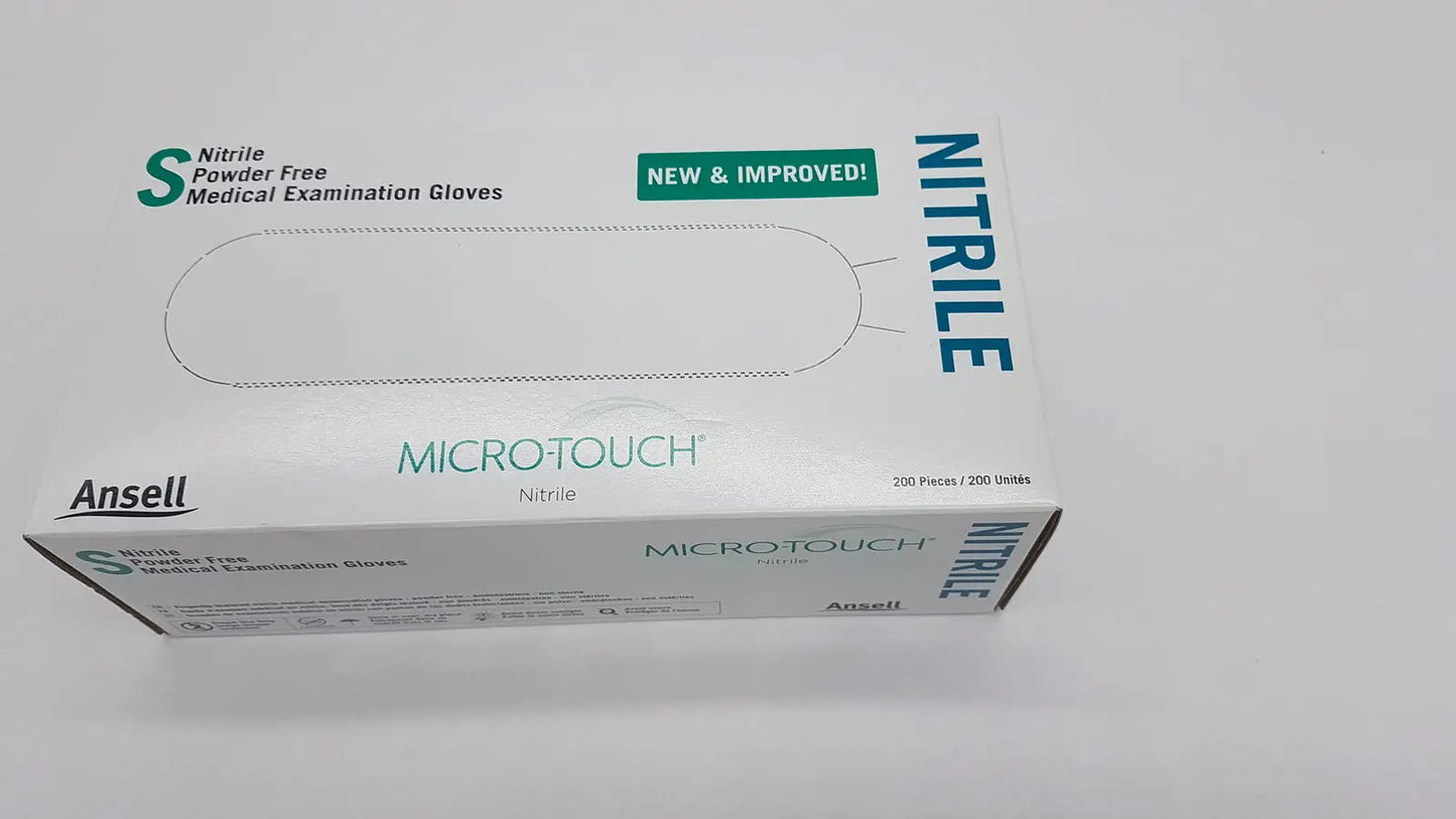 200-Gloves - Ansell Micro-Touch PF Nitrile Medical Examination Small 6034301