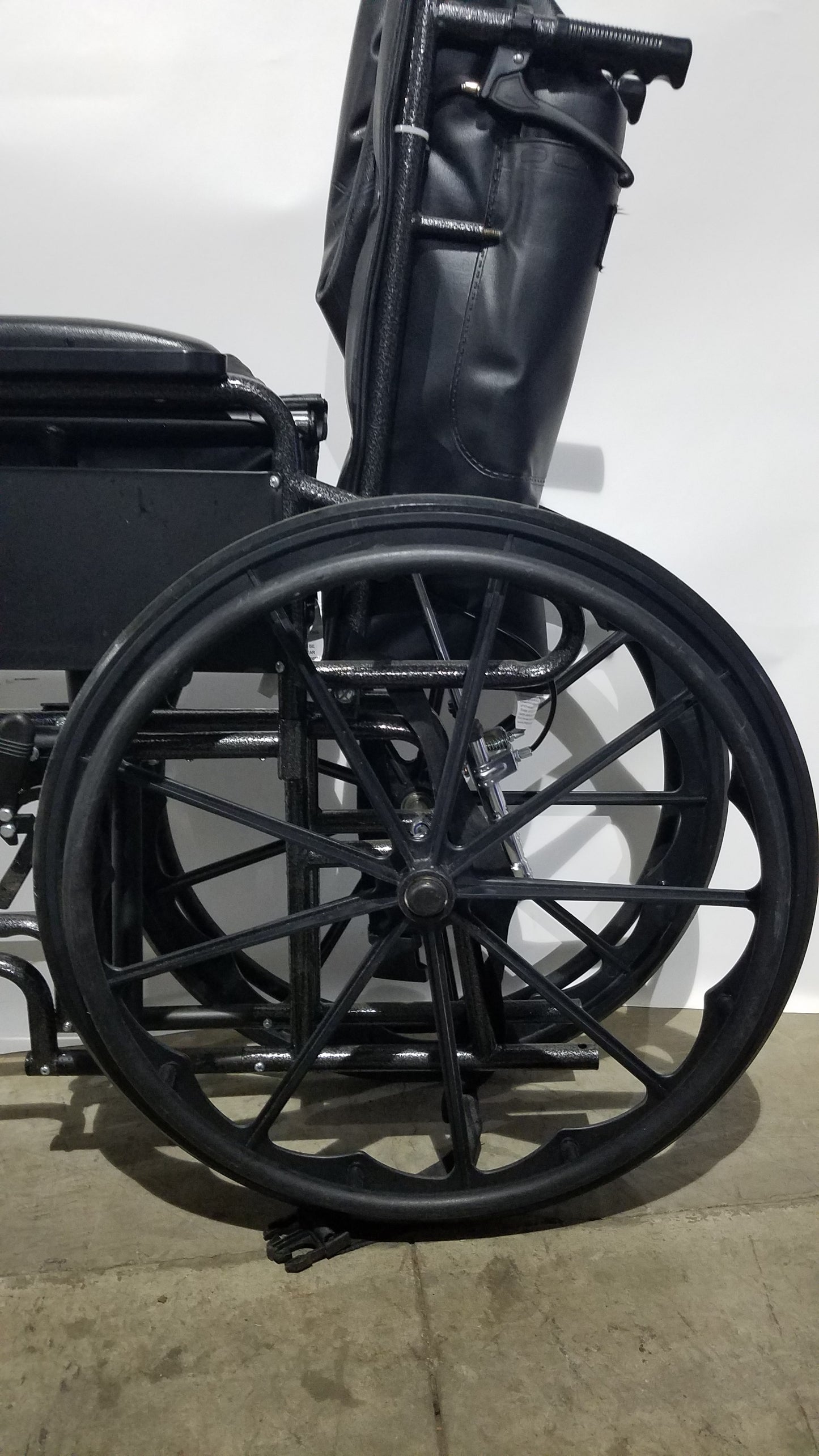 Nova Folding Manual Wheelchair - Lightweight Black Padded Comfort Seat