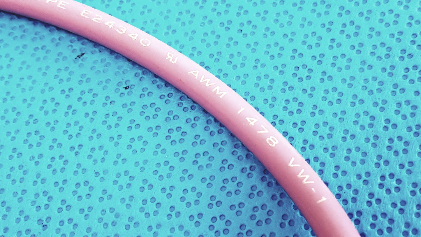 Trompeter Pink Video Patch Cord – 75 Ohm Coax Cable for Broadcast Use