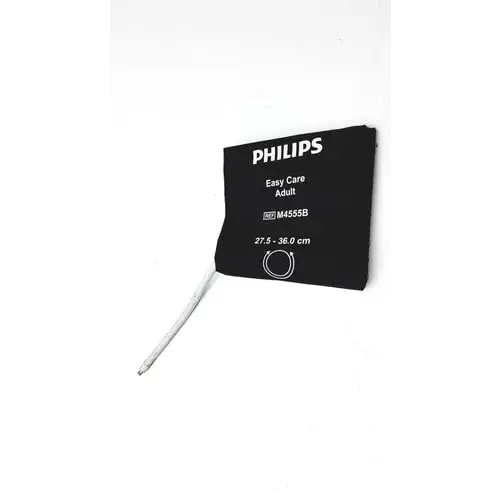 Black philips easy care adult blood pressure cuff, model m455sb.