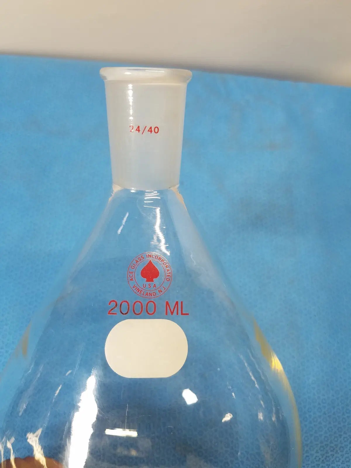 Ace Glass 2000 mL Heavy Wall Rotary Evaporating Recovery Flask – Borosilicate