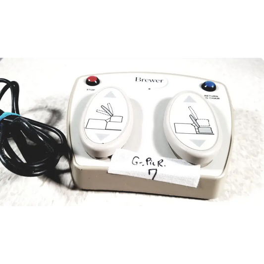 Brewer High Low Power Exam Table with Foot Pedal Control - Medical Equipment Footswitch