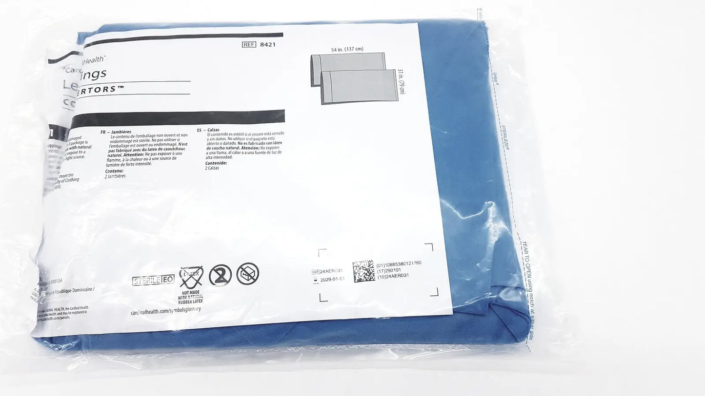 Cardinal Health Convertors Leggings Sterile Ref. 8421 Exp. 2029