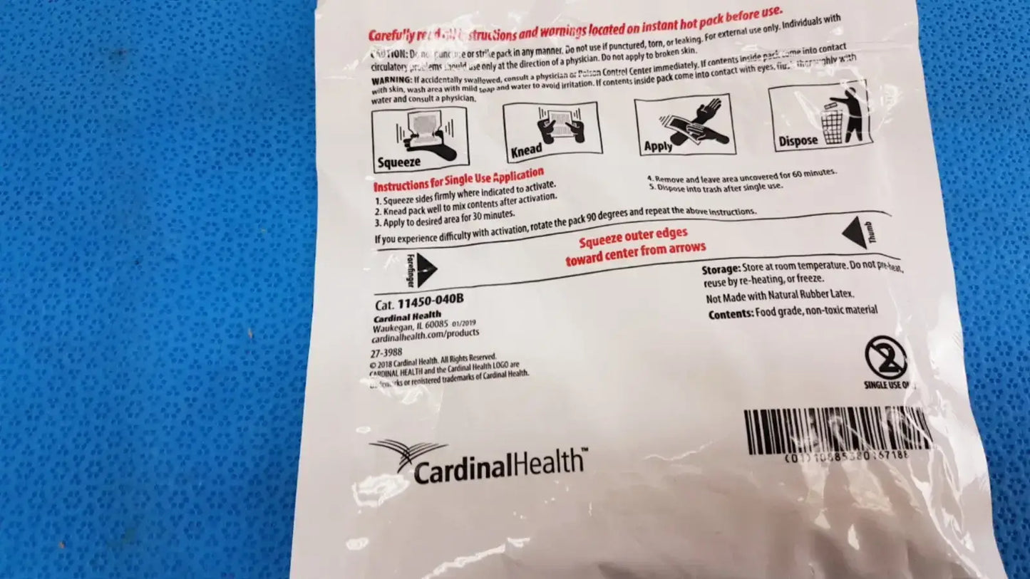 Cardinal Health Instant Hot Pack 6’’ x 9’’ – Lot of 07