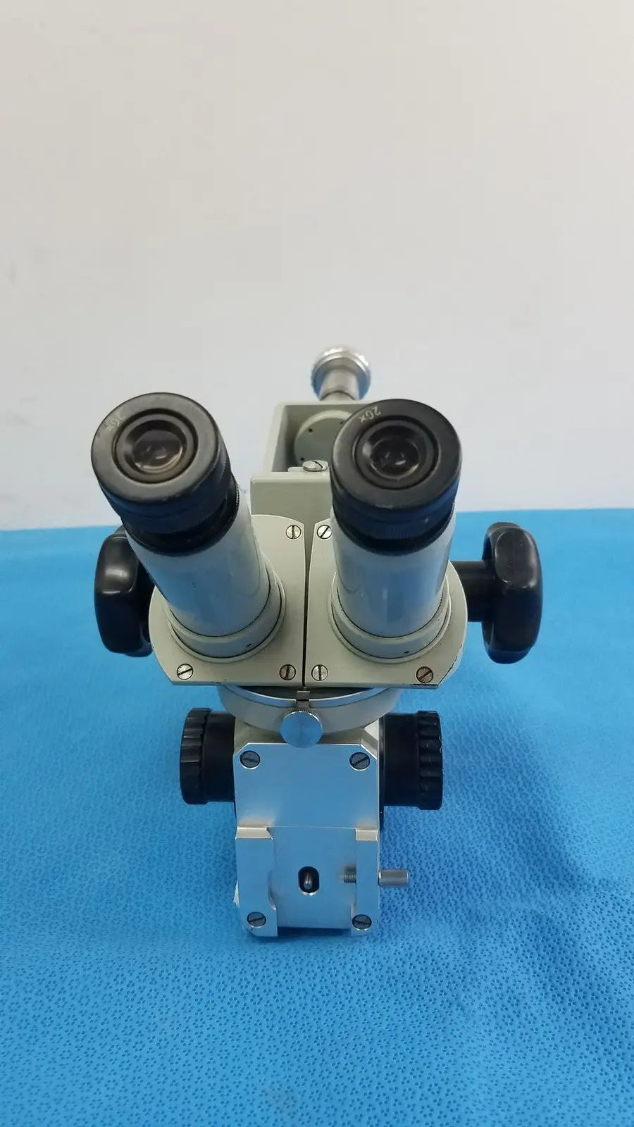 Carl Zeiss 27281 Germany Binocular Microscope Head with 20x Eyepieces
