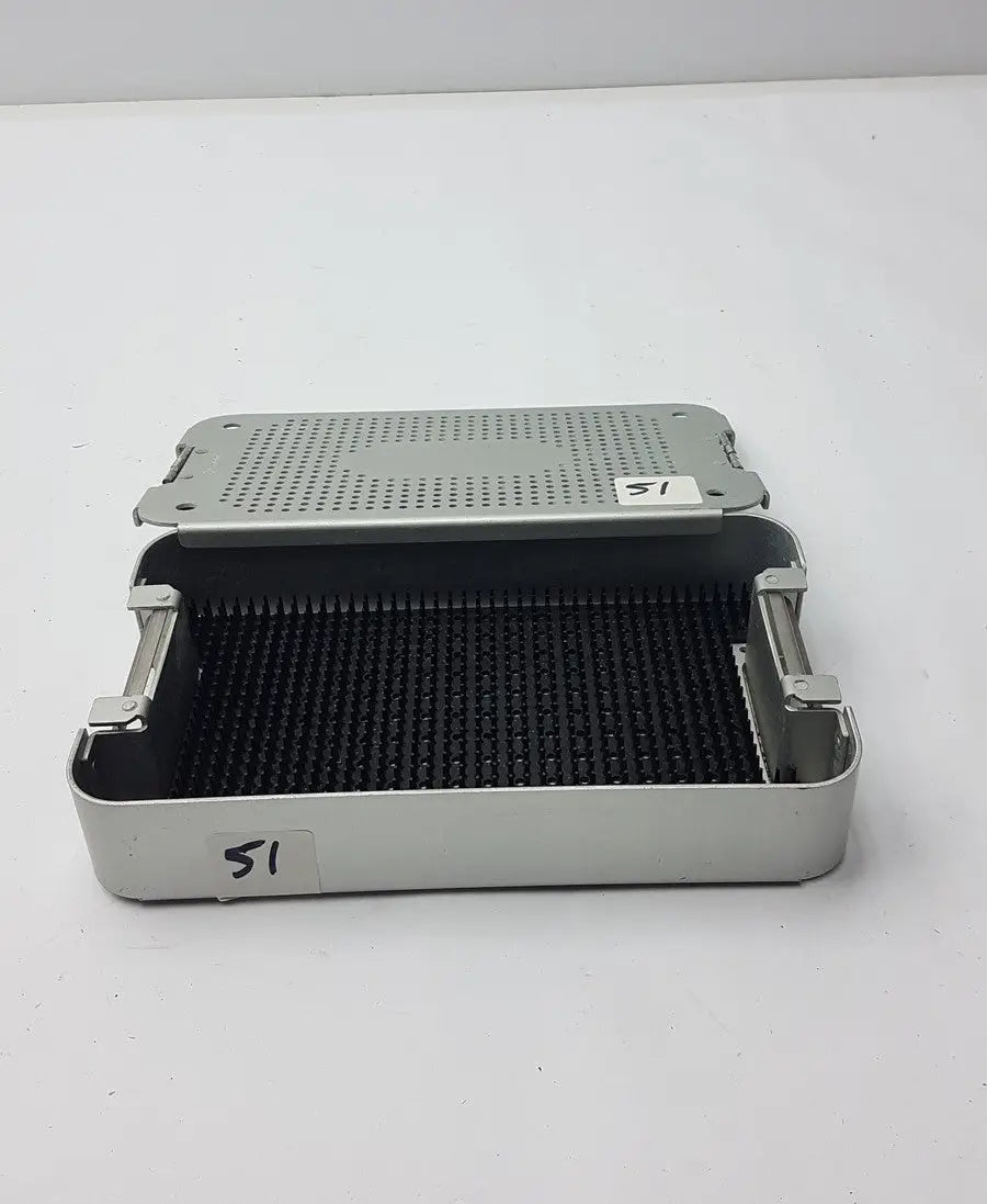 Case Medical MC02 Solid Brass Sterilization Container With Finger Matt