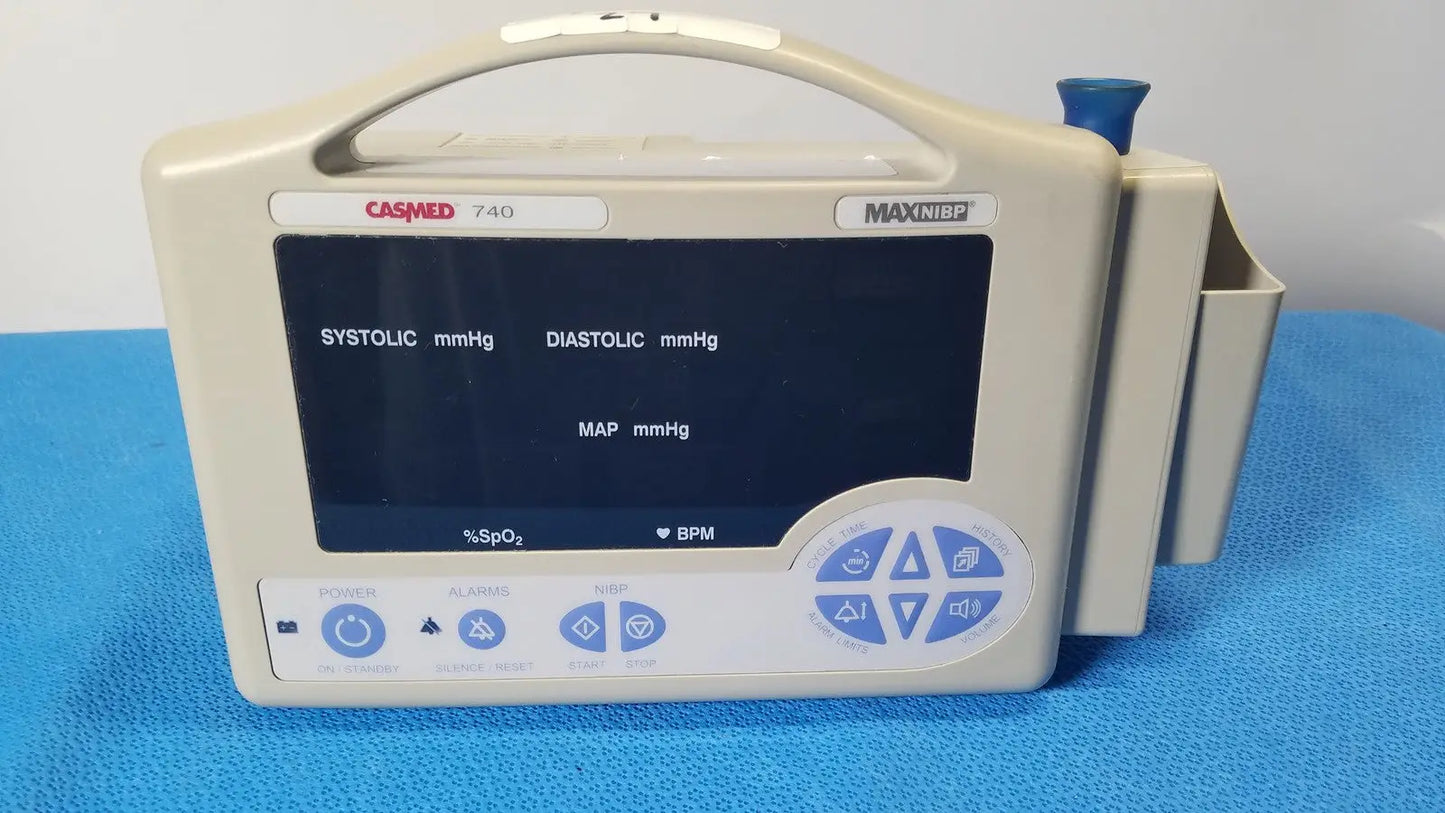 CASMED 740 Max NIBP SpO2 Blood Pressure Patient Monitor - 740-3NL