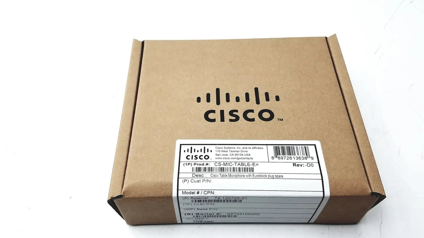 Cisco CS-MIC-TABLE-E Table Microphone With Euroblock Plug Spare