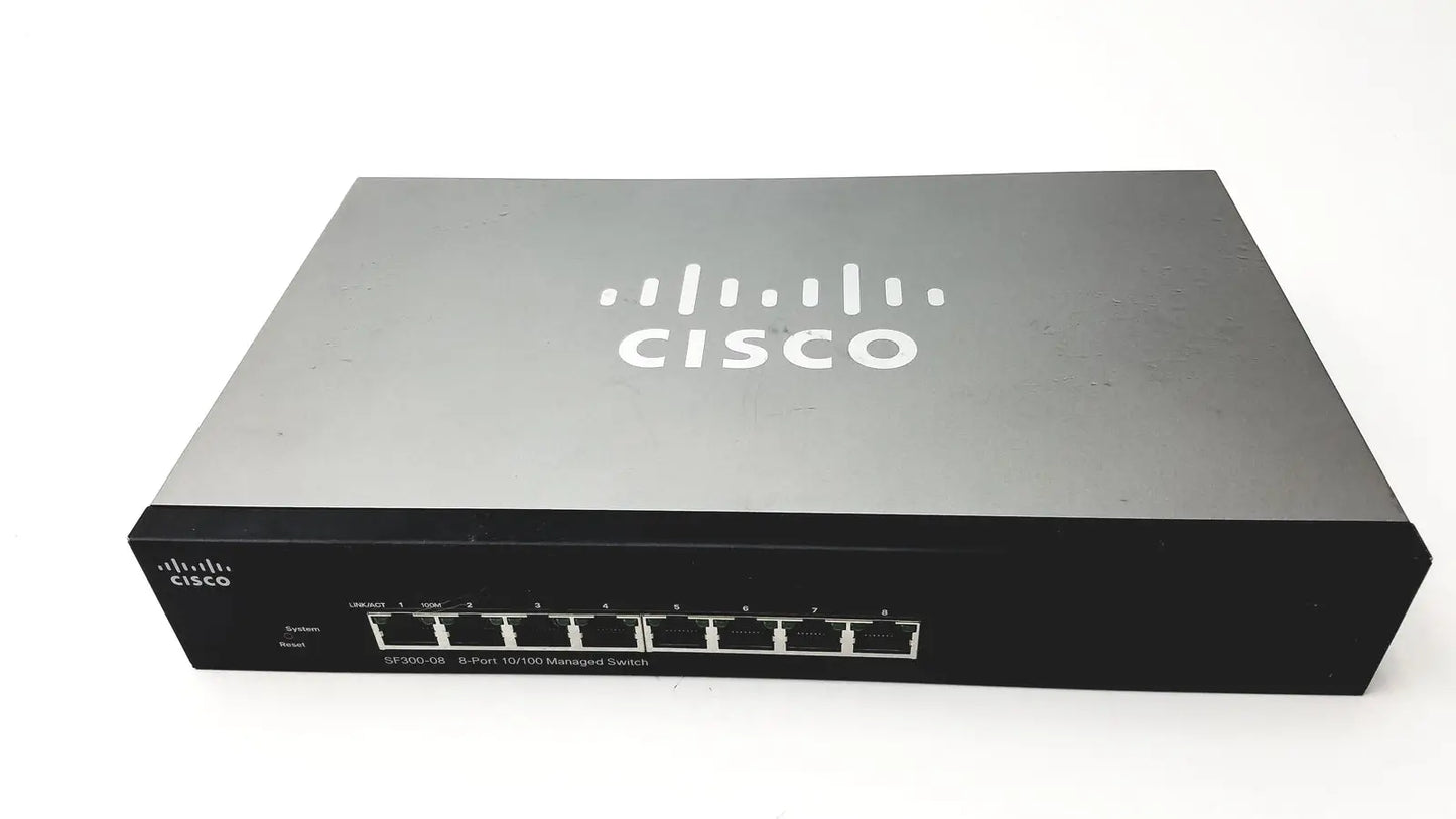 Cisco SF300-8, 8-Port 10/100 Managed Switch