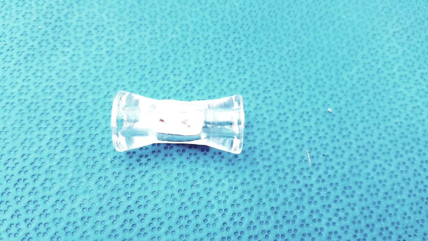 Clear Glass Earplugs – Lightweight Double Flared Tunnel Plugs for Stretched
