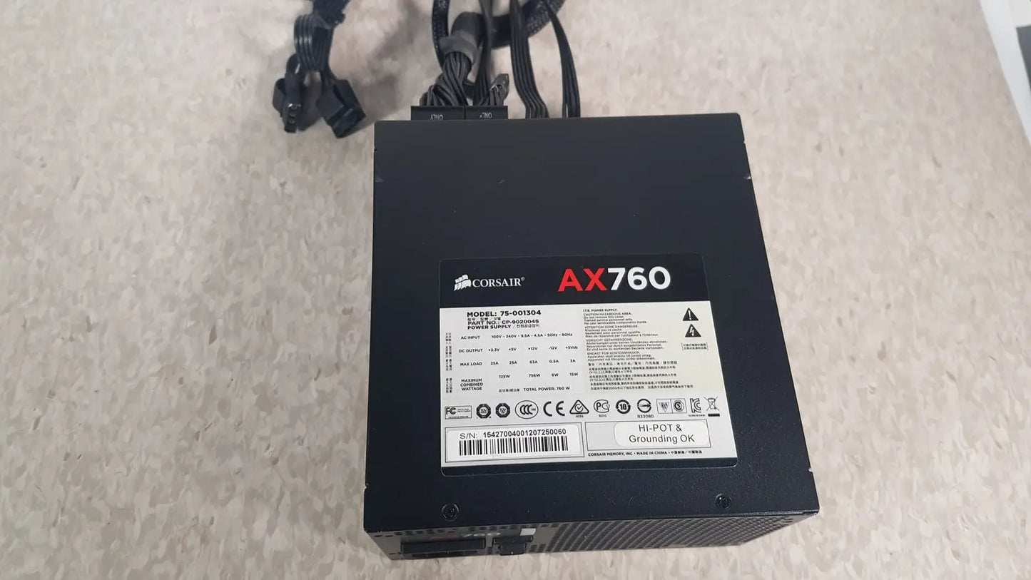 Corsair AX760 760W 80 Fully Modular Power Supply