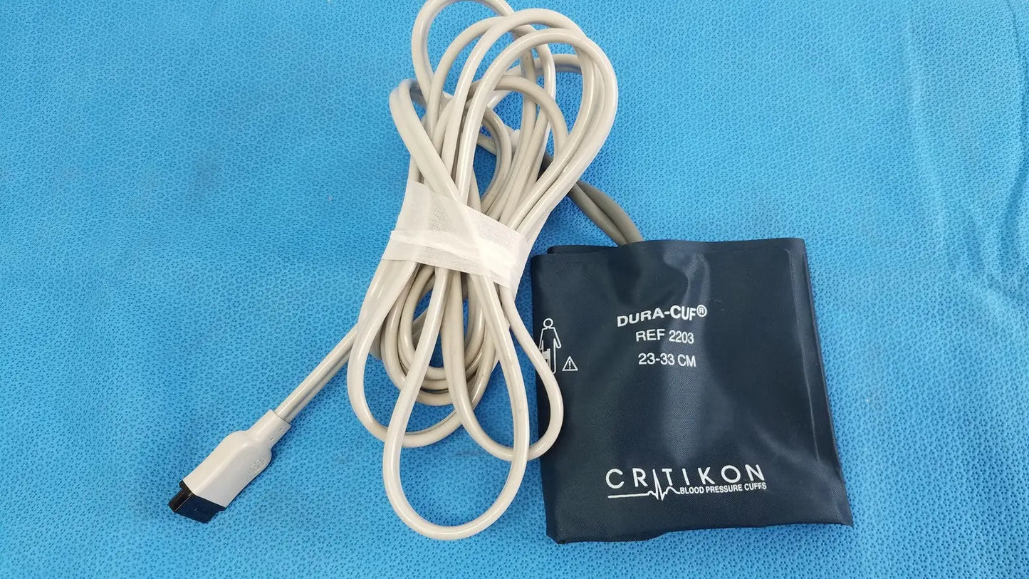 CRITIKON Dura-Cuf Blood Pressure Cuff Adult 23-33cm REF 2203 Latex Free