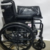 Drive Medical Silver Sport 2 Folding Wheelchair Lightweight Black Cushion Seat