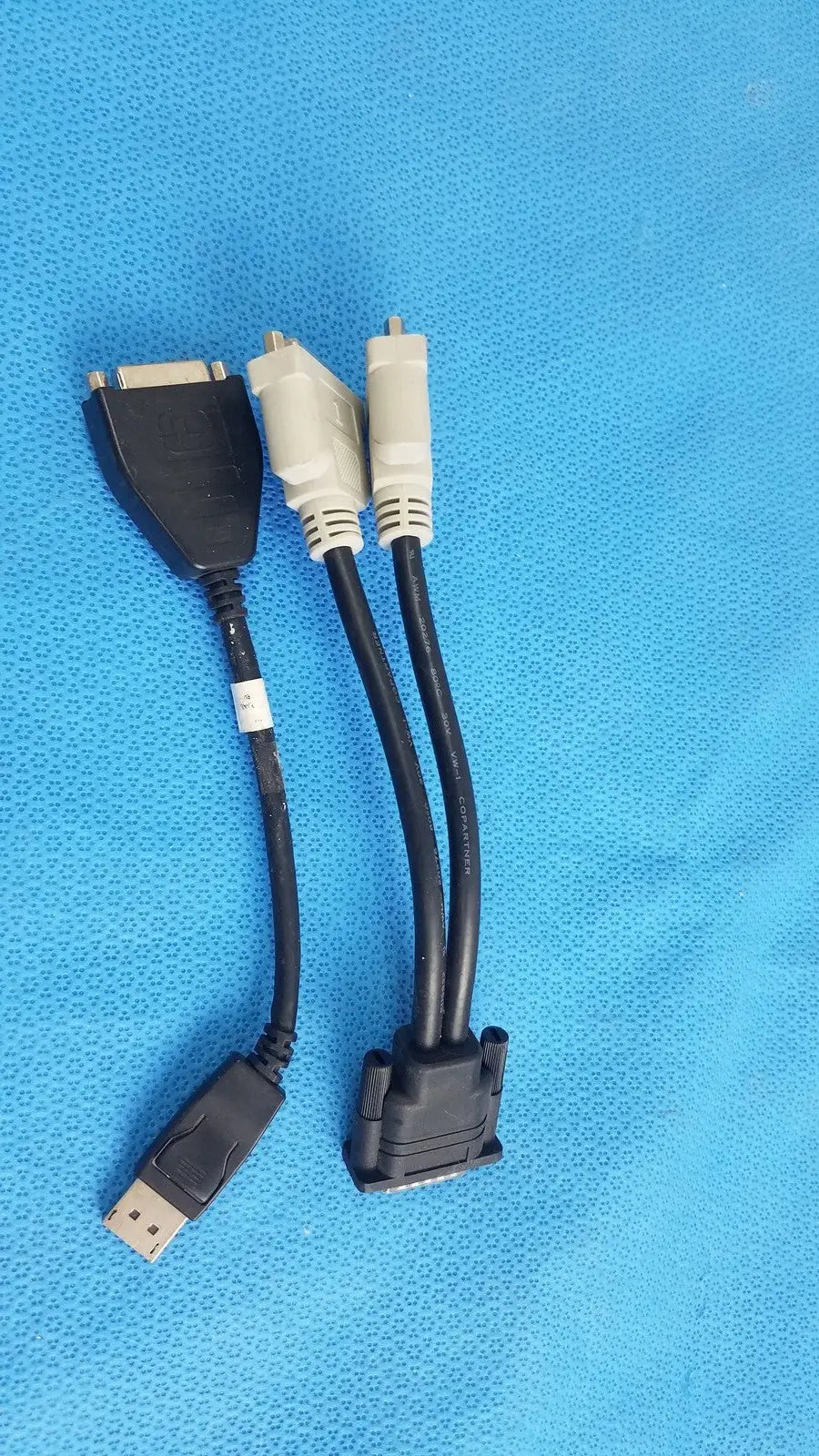 E119932 DMS-59 Male To Dual DVI Female Splitter Adapter Cable - Lot of 2