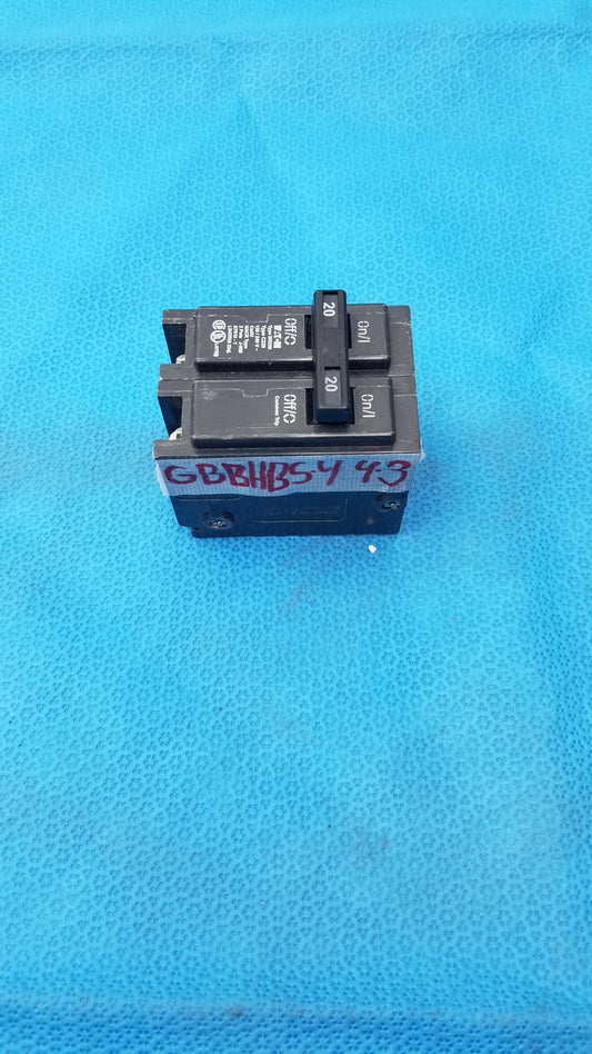 Eaton BR220 2-Pole Type BR 20 Amp Circuit Breaker