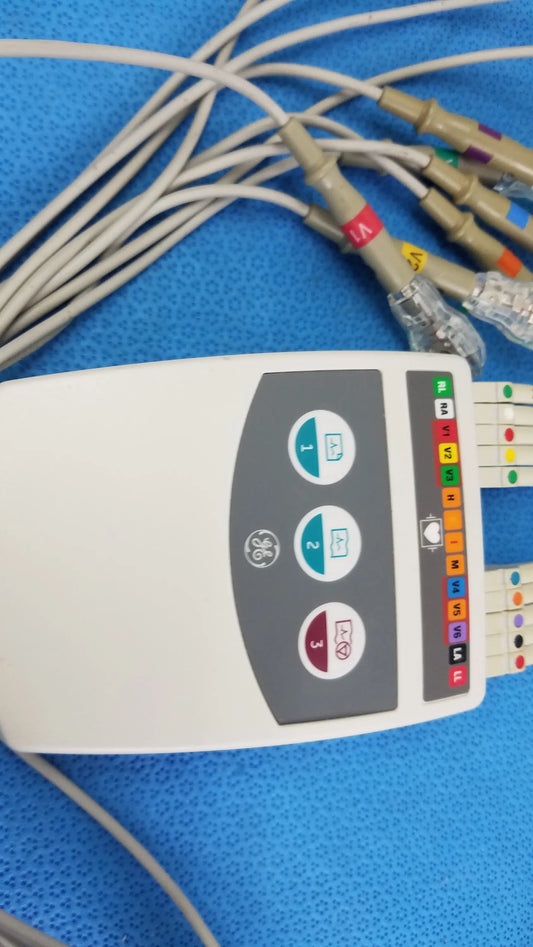 GE CAM 14 ECG Acquisition Module With Leads Ref 900995-002