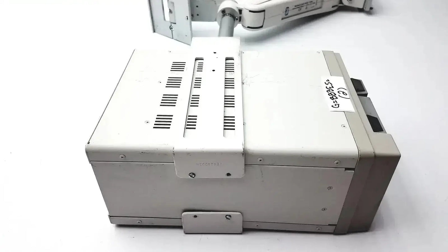 Gray metallic industrial control housing module 250sl with ventilation slits and gcx monitor mount arm attached