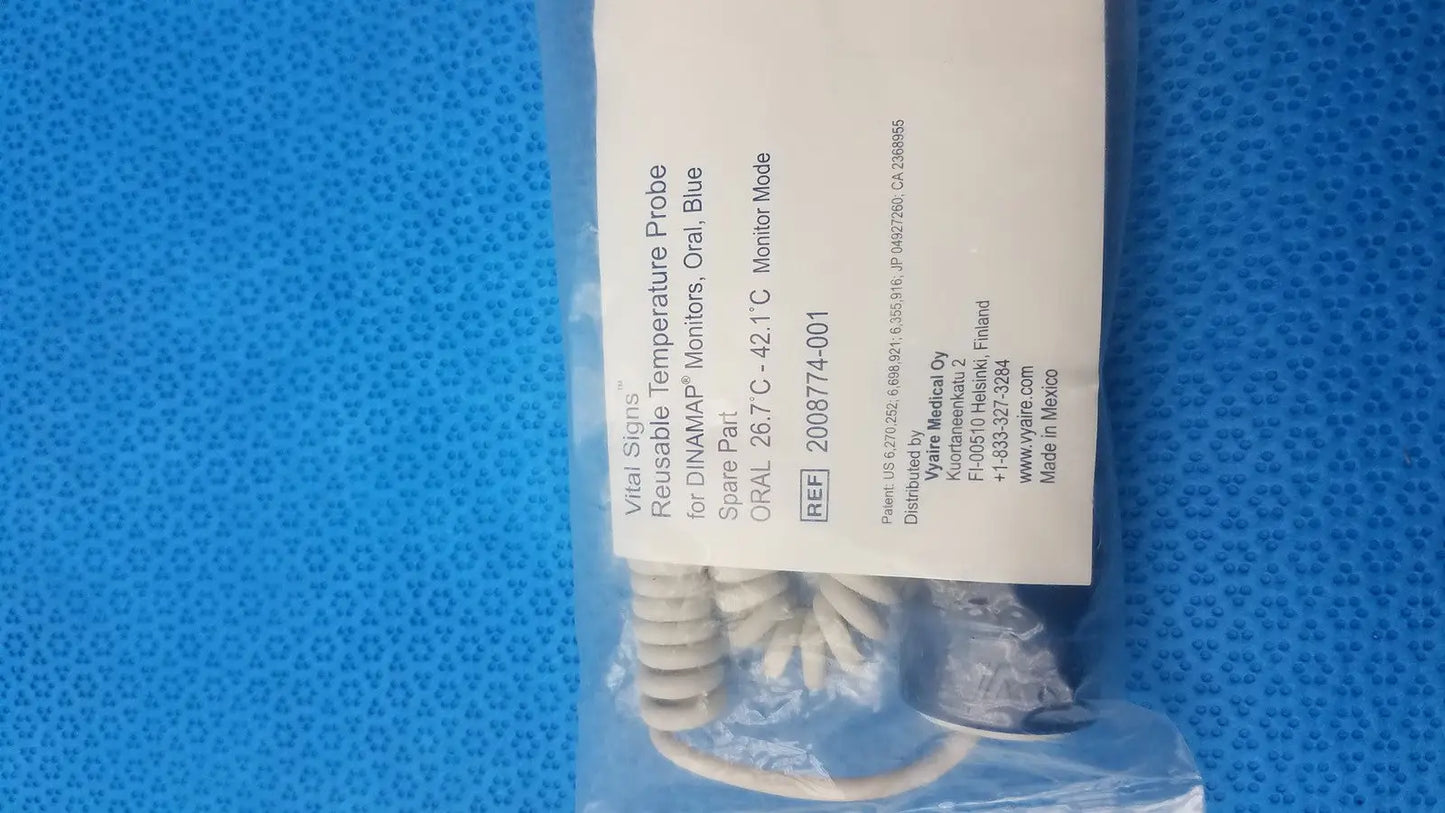 GE Pro Series Oral Turbo Smart Temp Probe – Patient Monitor Compatible - Temperature