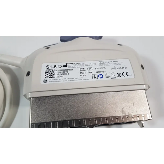 GE S1-5-D / 5438302-2 Phased Array Ultrasound Probe