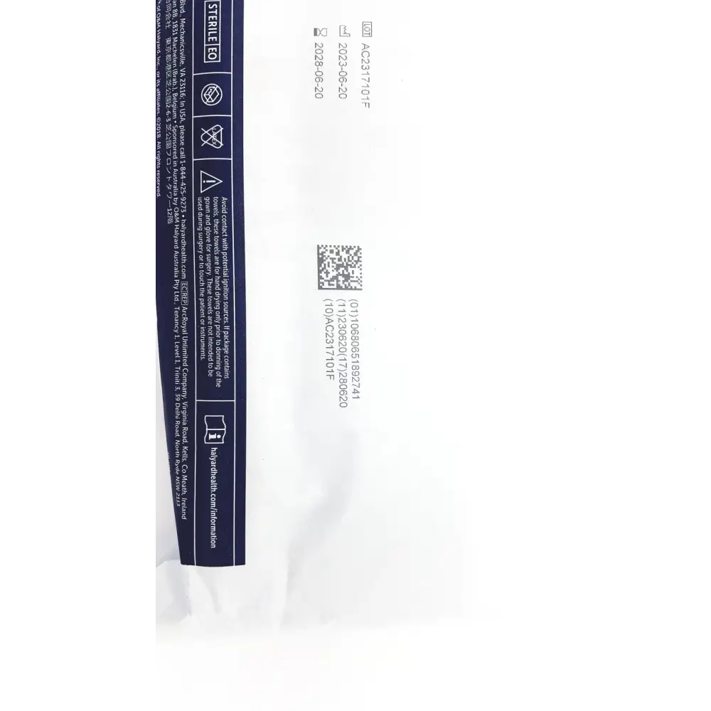 Halyard 89274 Orthoarts Shoulder Split Drape 112in x 60in Exp 2028 - Surgical