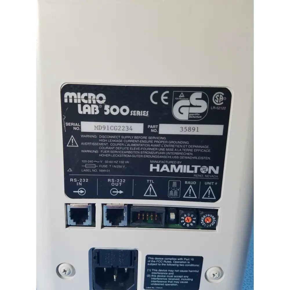 Hamilton MICROLAB 500 Series Syringe Pump Dispenser