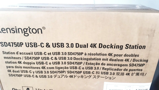 Kensington SD4750P USB-C & USB Dual 4K Docking Station