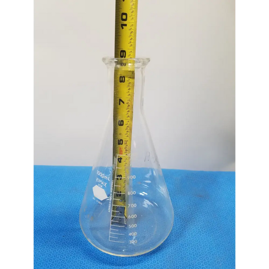 Kimax 1000 mL Erlenmeyer Flask Durable Borosilicate Glass
