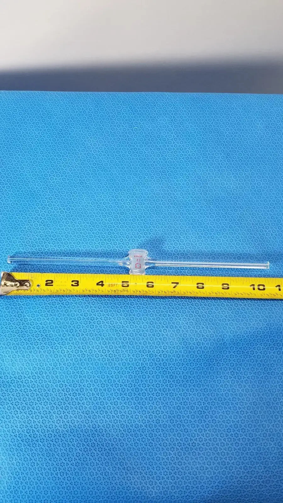 Laboratory Pyrex Corning PS2 Borosilicate Glass Straight Bore Stopcock Size 2 - Glassware