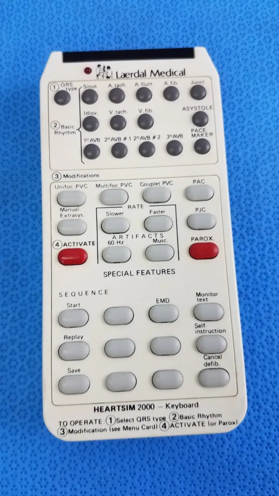Laerdal HeartSim 2000 ECG Simulator Cardiac Rhythm Training Device
