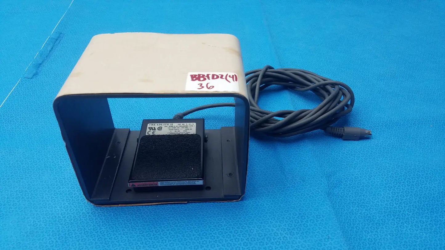Linemaster T-91-S Treadlite II Foot Switch Pedal 15A 1/2HP W/ Cable