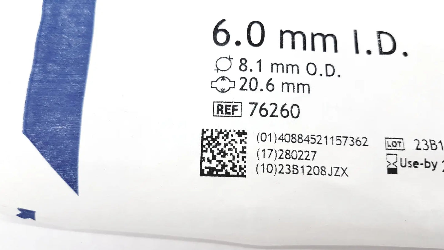 Lot of 10 COVIDIEN 76260 TaperGuard Evac Oral Tracheal Tube Murphy Eye 6mm - Endotracheal