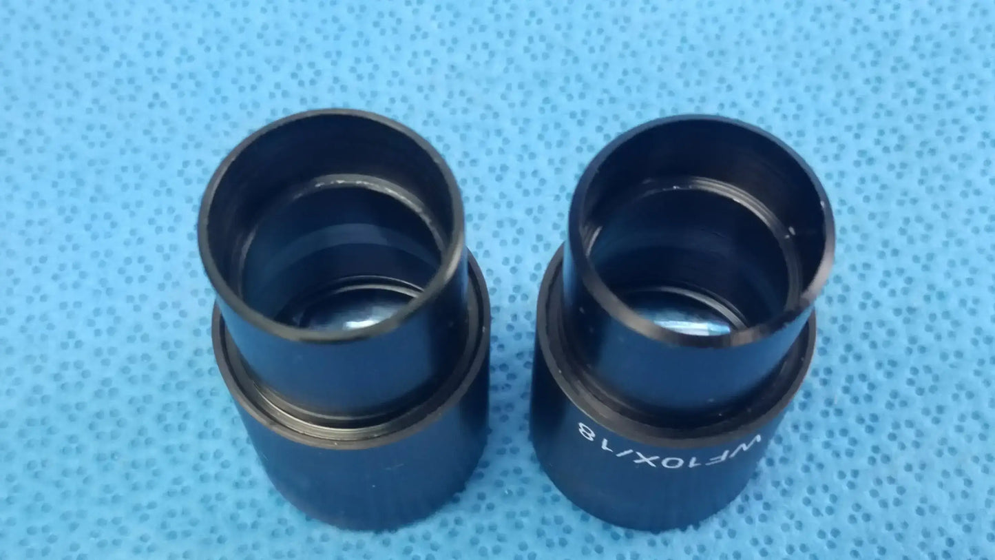Lot of - 2 WF10X/18 Wide Field Microscope Eyepieces