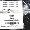 Lumbar Sacral Orthosis VAL5N X-Large Lumbosacral Support W/Thermoplastic Insert