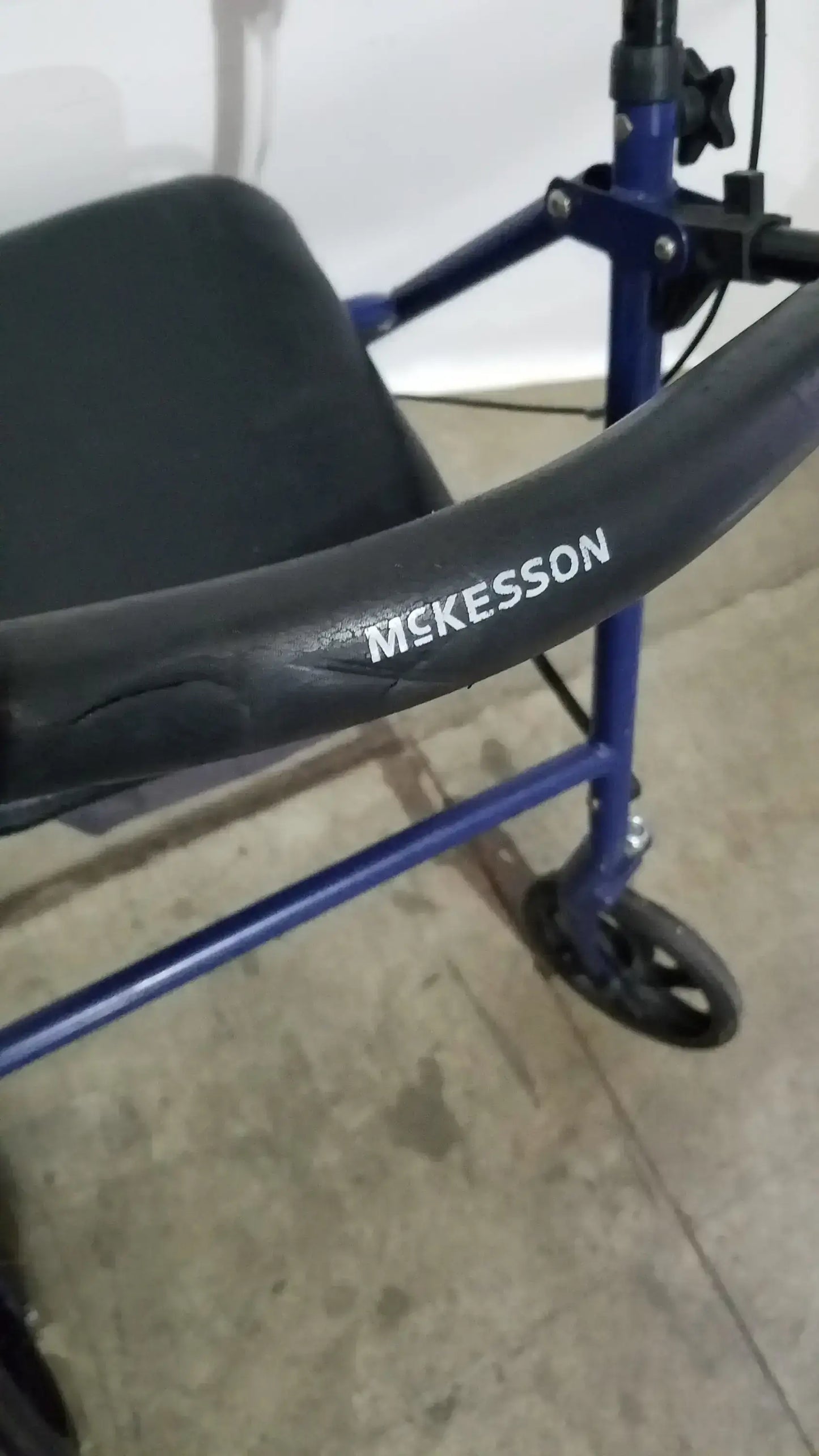 McKesson Bariatric Rollator Heavy Duty Aluminum Folding Walker