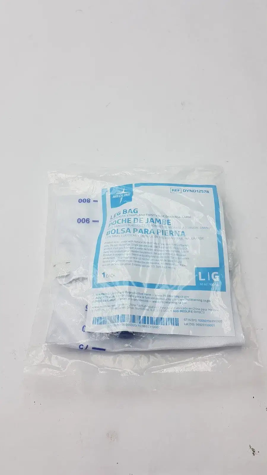 Medline Leg Bag Size Large DYND12678 - Urinary