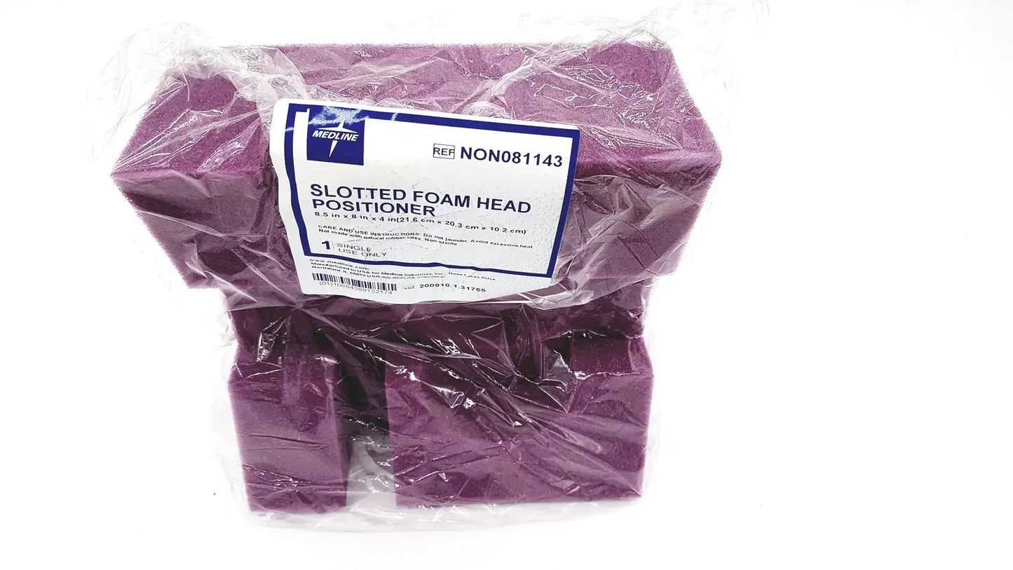 Medline NON081143 Slotted Foam Head Positioner 8.5" x 8" x 4"