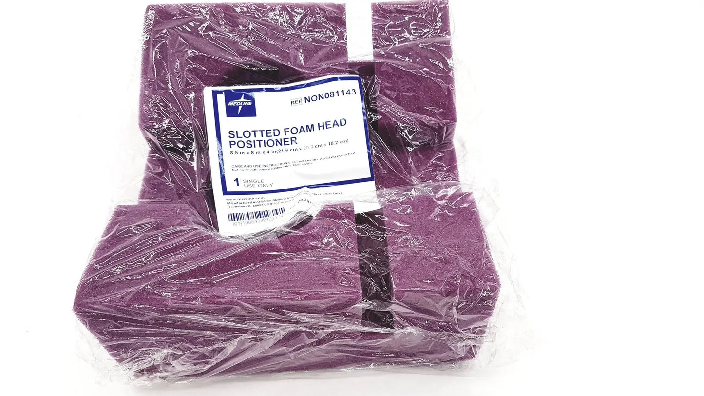 Medline Single Use Slotted Foam Head Positioner Ref:NON081143