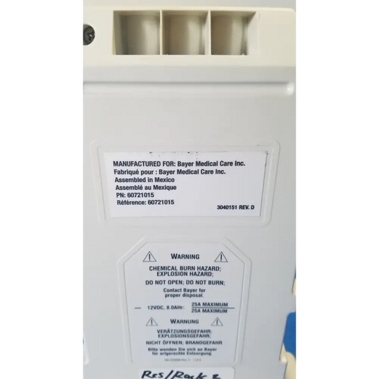 Medrad Spectris Solaris MR Injection System Battery