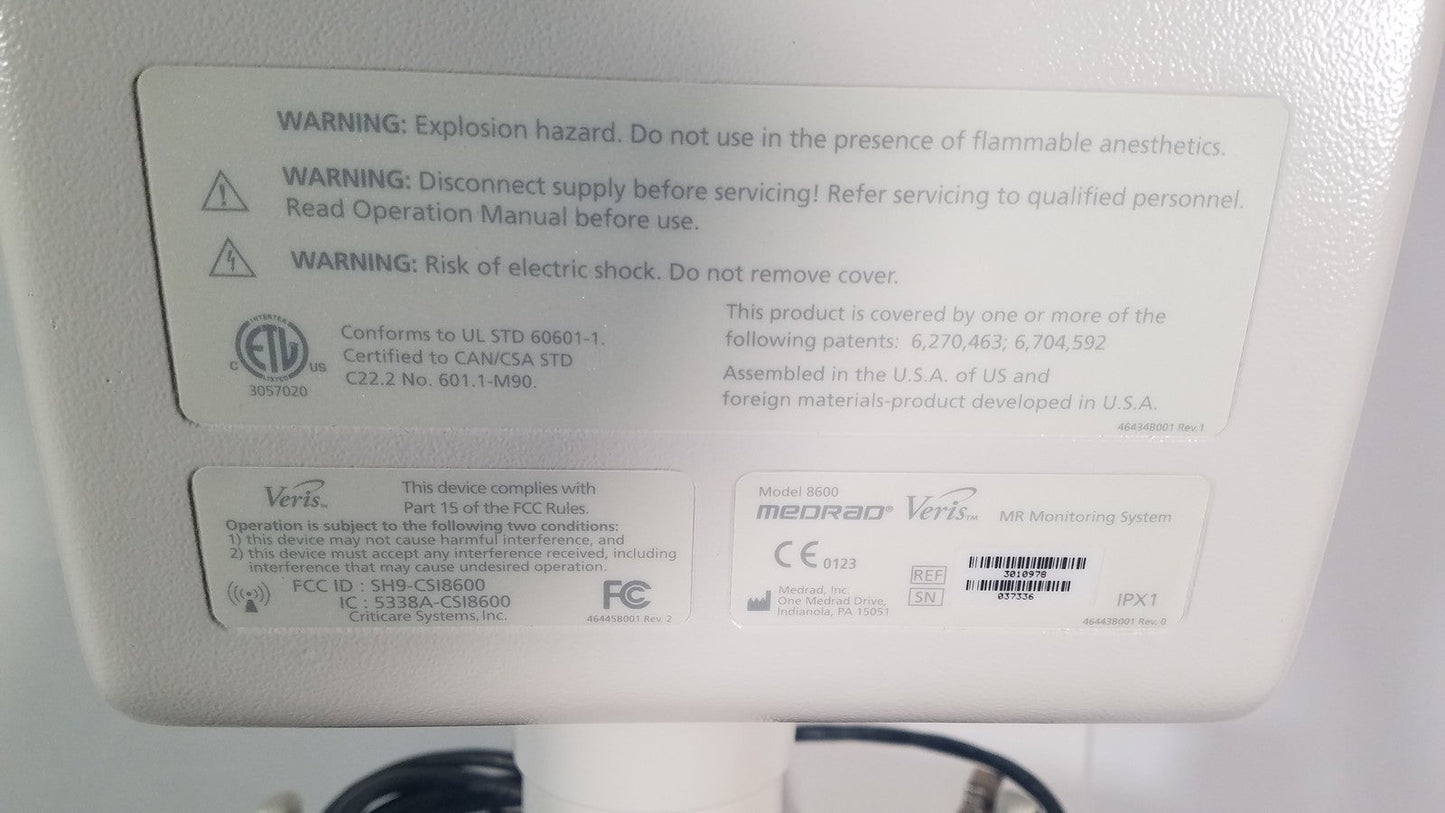 Medrad Veris MR Monitor System 8600