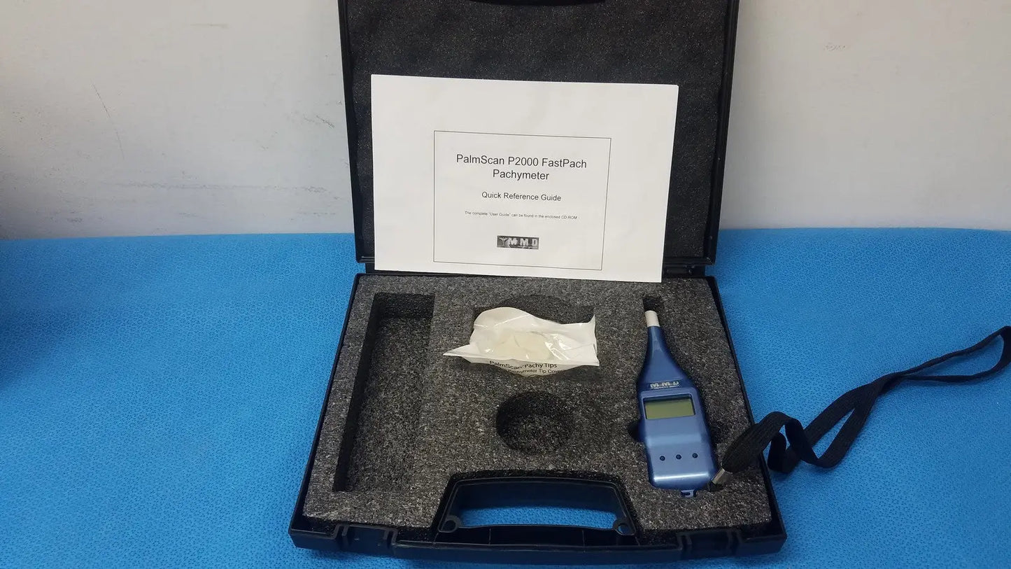 Micro Medical Devices PalmScan P2000 Fastpach Pachymeter With Case