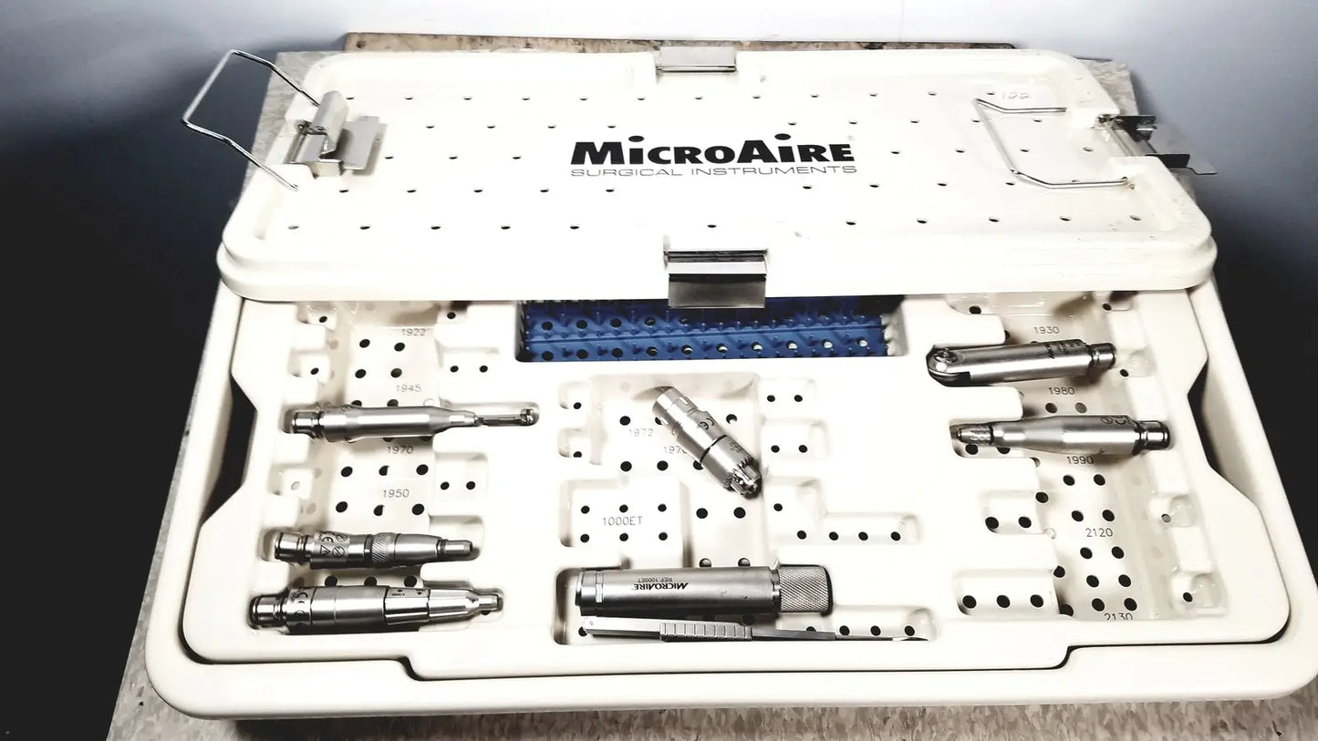 MicroAire Surgical Instruments (Driver, Motor, Sag Saw) With Case