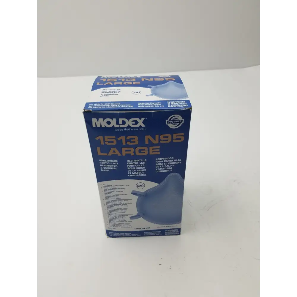Moldex 1513 N95 Particulate Surgical Masks Large 20 Per Box - Mask