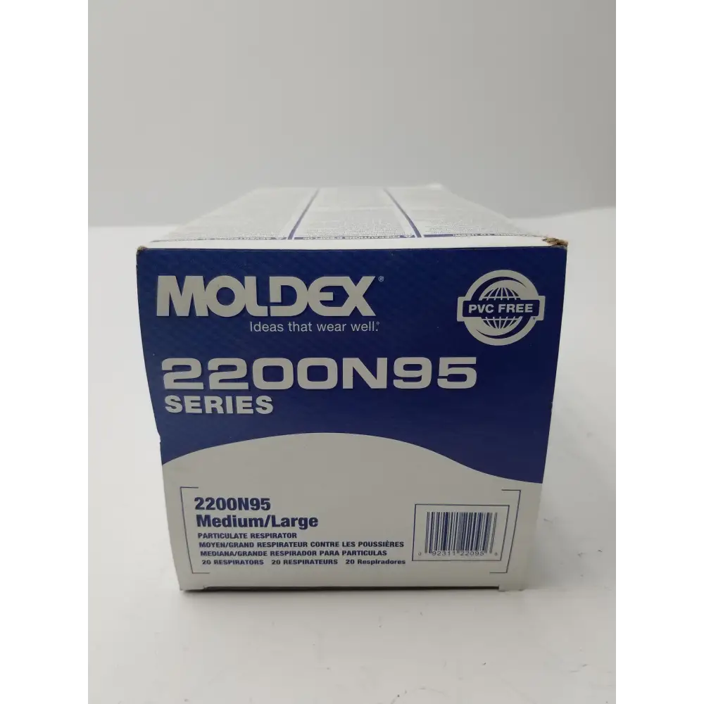 Moldex 2200 N95 Particulate Medium/Large 20 Masks Per Box - Disposable Respirator