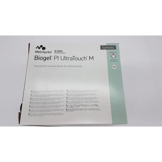 Molnlycke Biogel PI UltraTouch M Ref: 71-ML-42675 Qty 50 Pairs Size 7 1/2 - Surgical Gloves