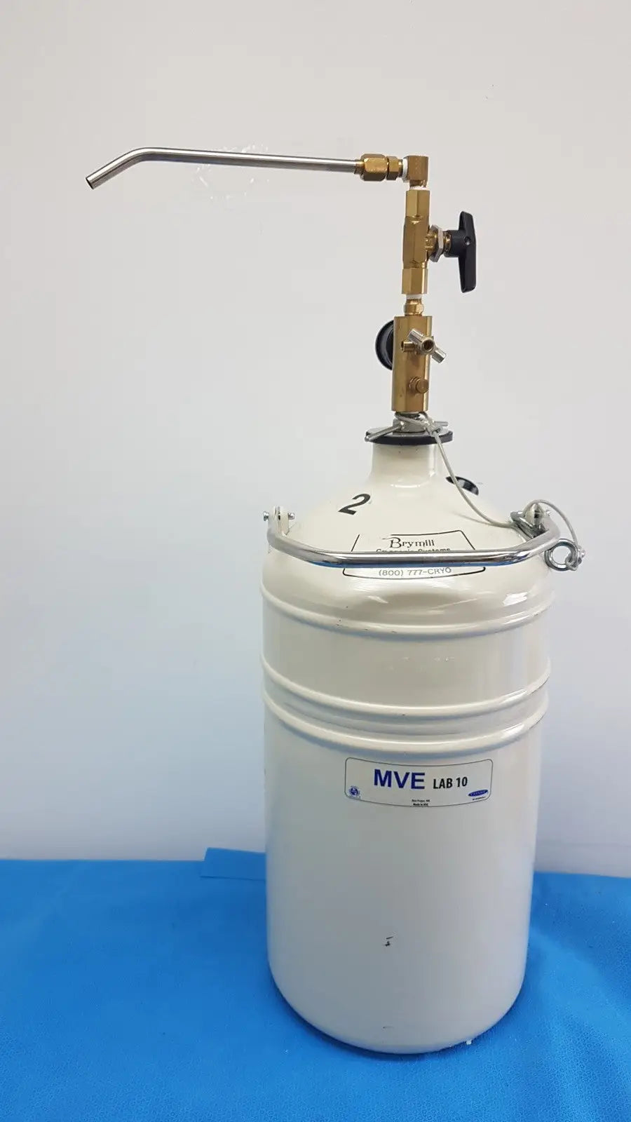 MVE Lab 10 Liter Liquid Nitrogen Dewar with Withdrawal Device