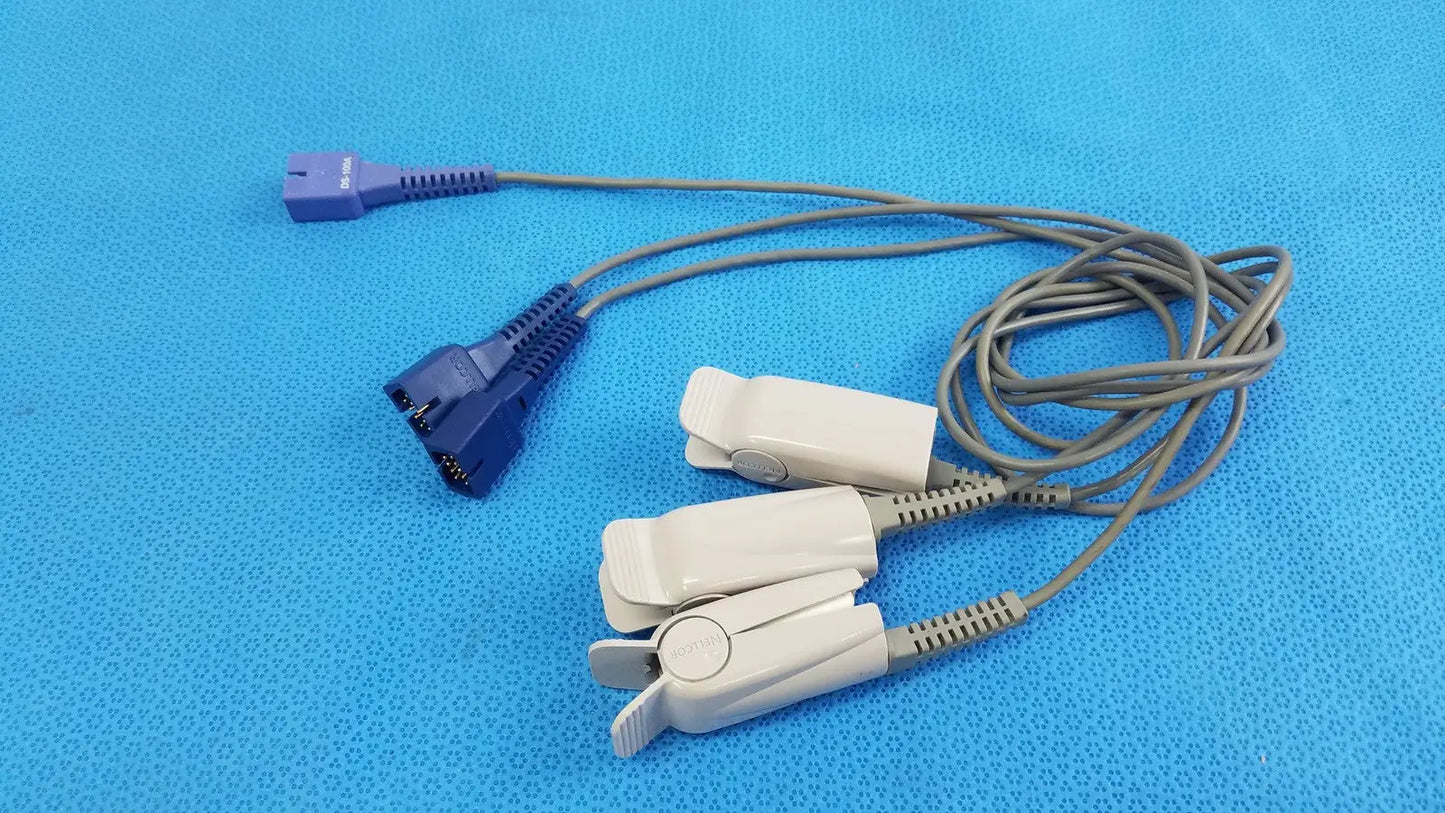 Nellcor DS-100A Compatible Direct Connect SpO2 Oximetry Sensor Adult - Lot of 3