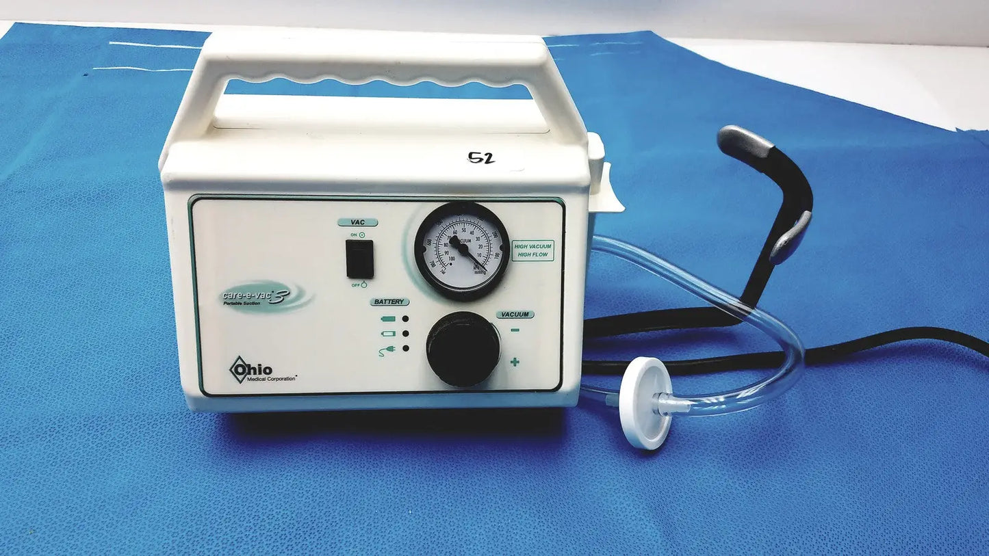 Ohio Care-E-VAC 3 Portable Suction Pump Medical Unit