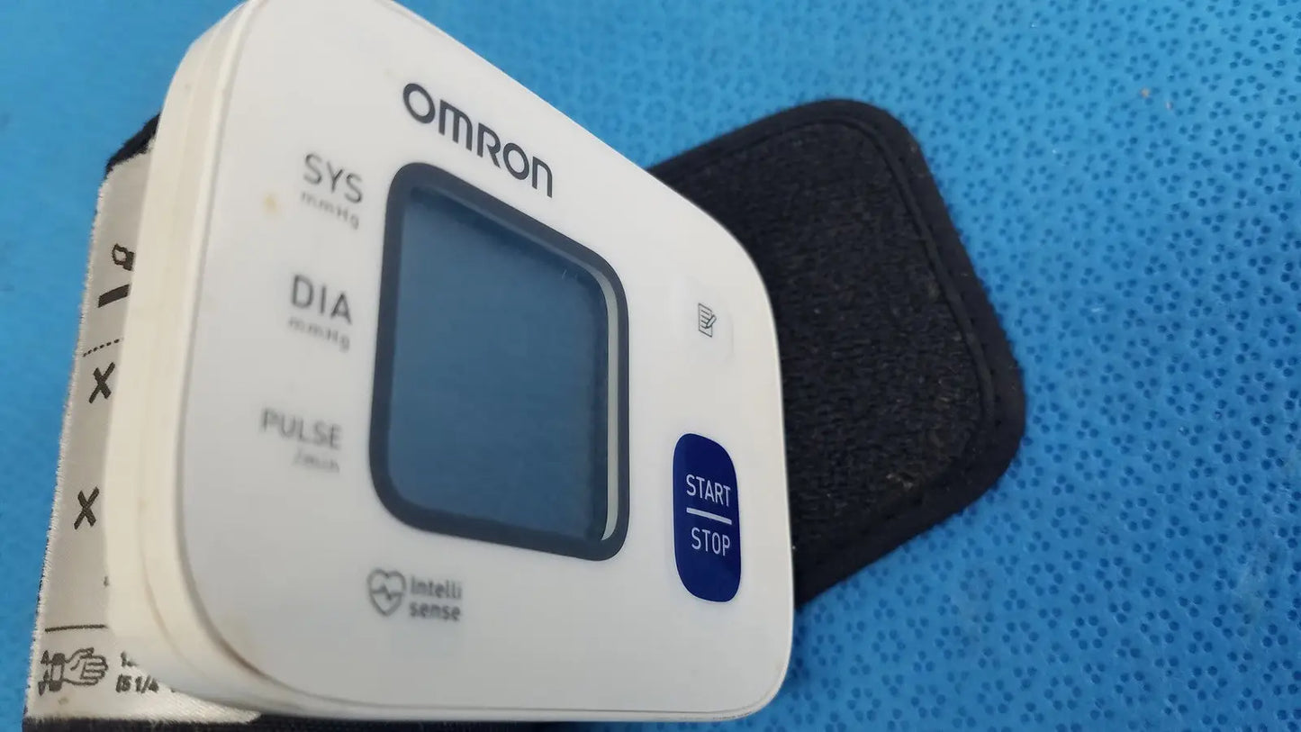 Omron Automatic Wrist Blood Pressure Monitor IntelliSense Digital Pulse Meter